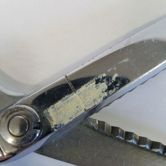 Vintage Wiss Chrome Zig Zag Pinking Sheers Sewing Scissors - Picture 4 of 8